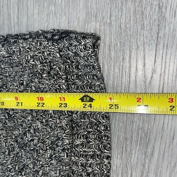 Lululemon Women’s 6? Post Practice Gray Black Cardigan Sweater Gray Knit Comfort - Picture 6 of 13